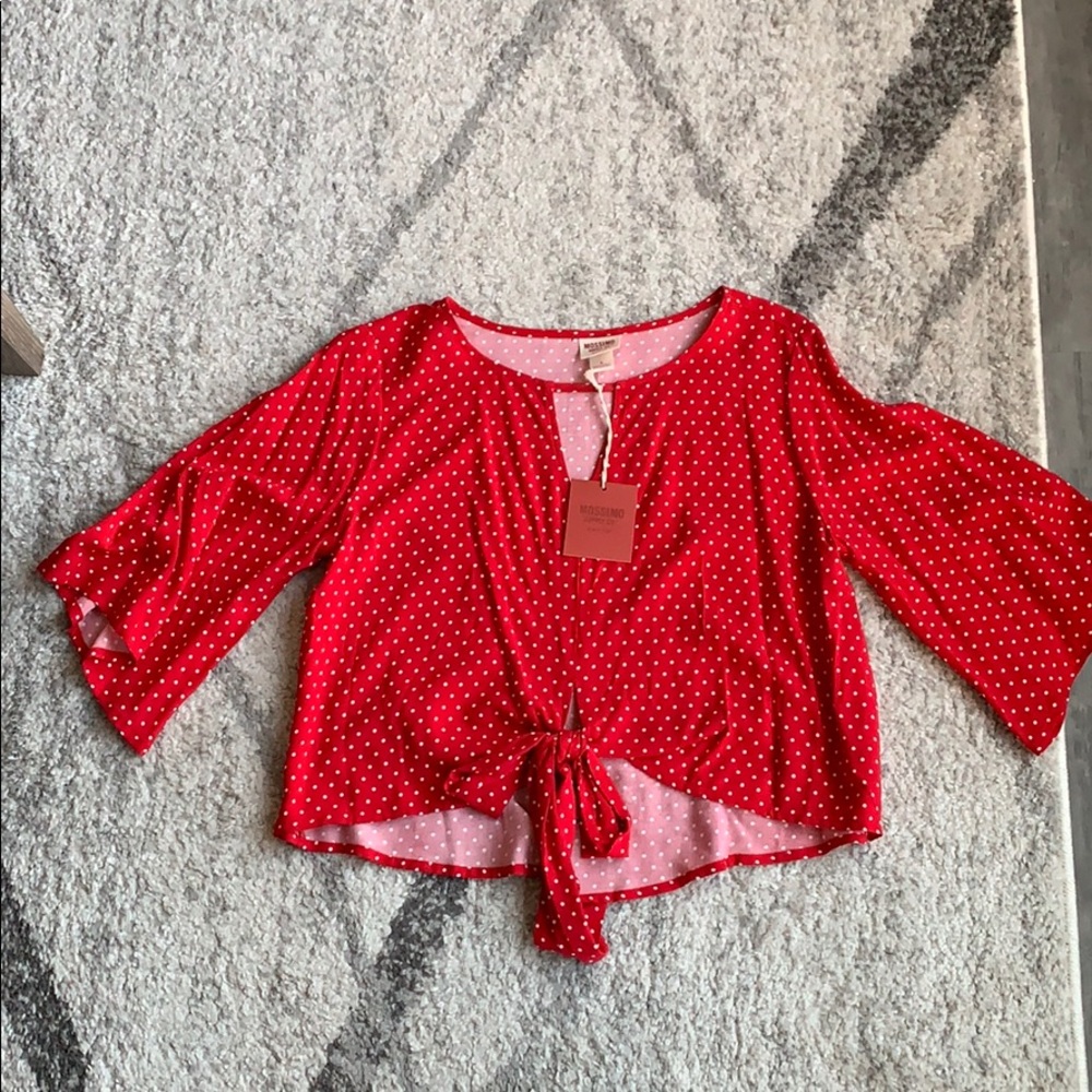Red polka dot shirt from target!